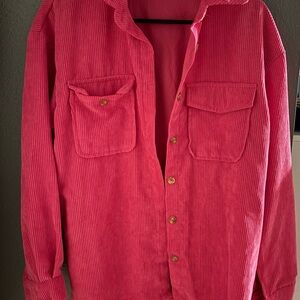 Women’s Pink Corduroy Jacket